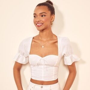 Reformation capulet crop top